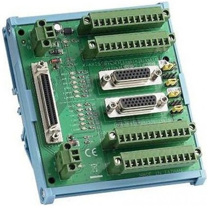 Клеммный адаптер ADVANTECH для монтажа на DIN-рейку с разъемами 100-pin SCSI II ADAM-3955-AE