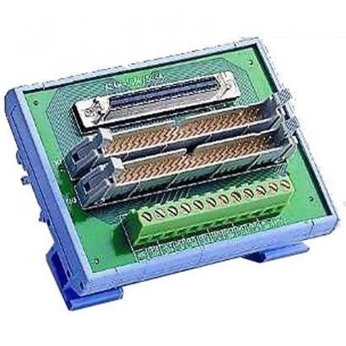 Клеммный адаптер ADVANTECH с разъемами 68-pin SCSI-II и 50-pin ADAM-3968/50-AE
