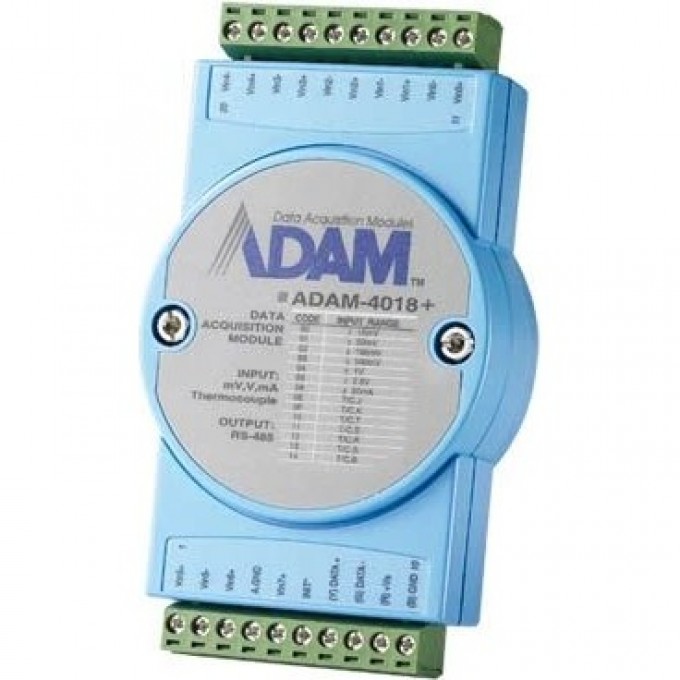 Модуль аналогового ввода ADVANTECH ADAM-4018+ 8 каналов RS-485 Modbus RTU ADAM-4018+-F