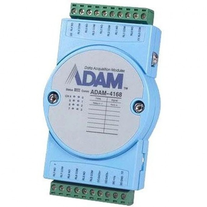 Модуль контроллера вывода ADVANTECH с 8 релейными каналами и Modbus RTU ADAM-4168-B