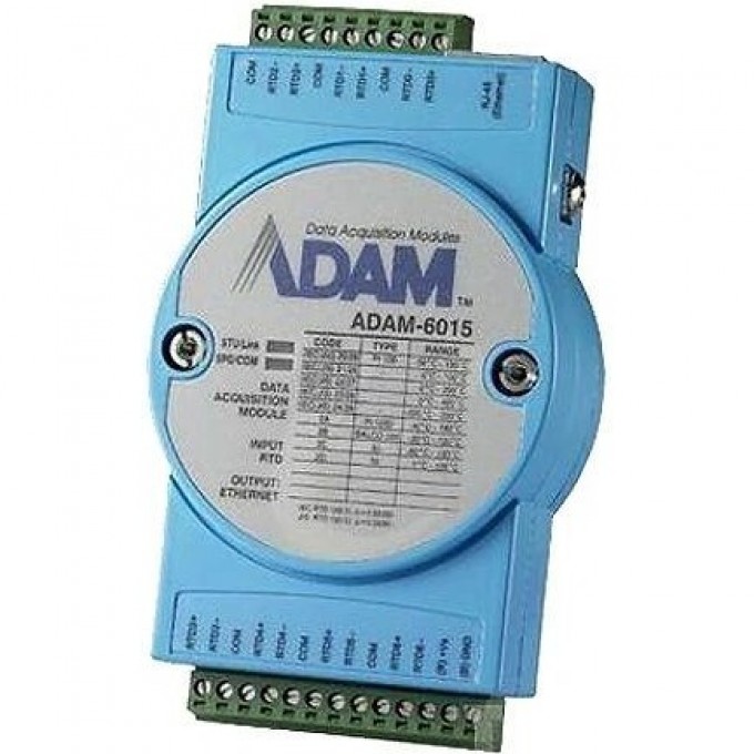 Модуль удаленного ввода-вывода ADVANTECH с 7 аналоговыми входами и Modbus TCP ADAM-6015-DE