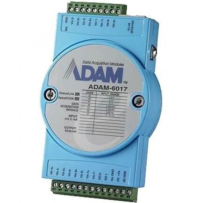 Модуль аналогового ввода ADVANTECH 8 каналов 16 бит Modbus TCP MQTT ADAM-6017-D