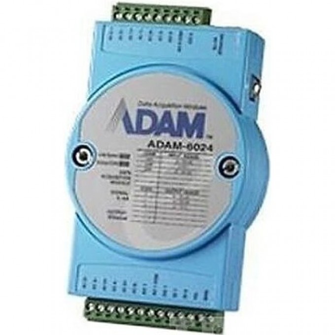 Модуль ввода-вывода ADVANTECH с 6 аналоговыми входами и 2 аналоговыми выходами ADAM-6024-A1E