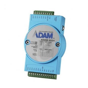 Модуль ввода-вывода ADVANTECH ADAM-6024-D с аналоговыми и дискретными каналами, Modbus TCP, MQTT