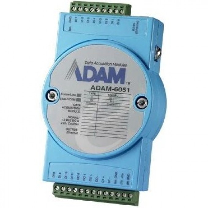 Модуль дискретного ввода-вывода ADVANTECH с 12 DI и 2 DO ADAM-6051-CE