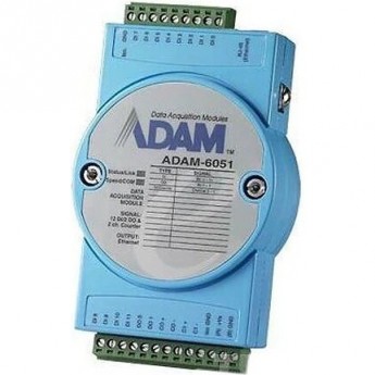 Модуль дискретного ввода-вывода ADVANTECH ADAM-6051-D с 12 DI и 2 DO, Modbus TCP, MQTT