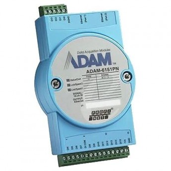 Модуль ввода-вывода ADVANTECH ADAM-6151PN с 16 дискретными входами и 2 Ethernet портами ADAM-6151PN-AE