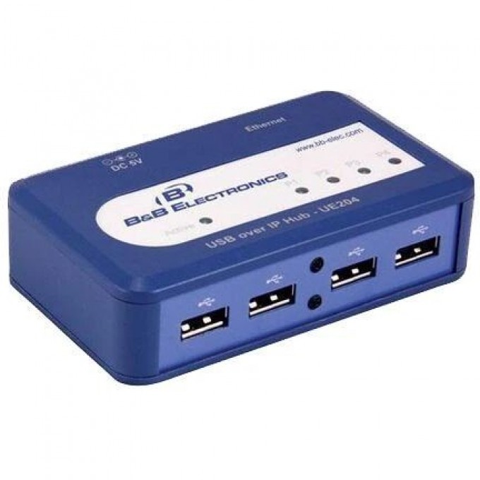 USB-хаб ADVANTECH с 4 портами USB 2.0 и 1 портом Ethernet 10/100/1000 Мбит/с BB-UE204