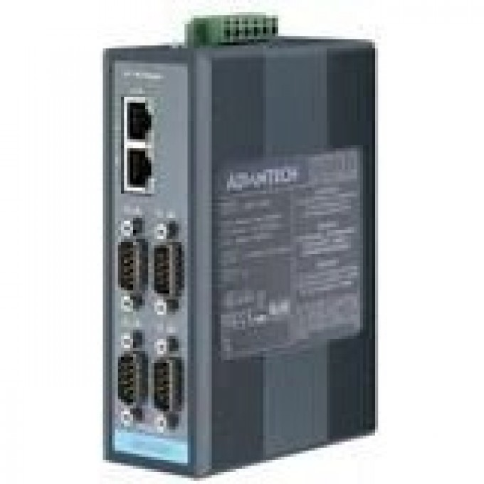 Шлюз данных ADVANTECH EKI Серия EKI-1224CI с 4 COM-портами RS-232/422/485 и 2 Ethernet портами EKI-1224CI-BE