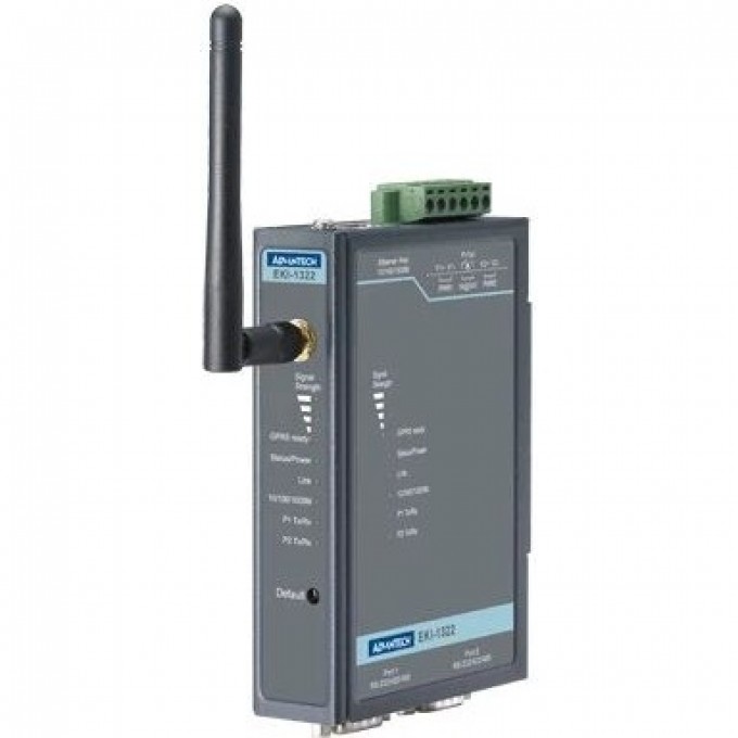 Шлюз передачи данных ADVANTECH Серия EKI с 2 COM-портами и 1 Ethernet EKI-1322
