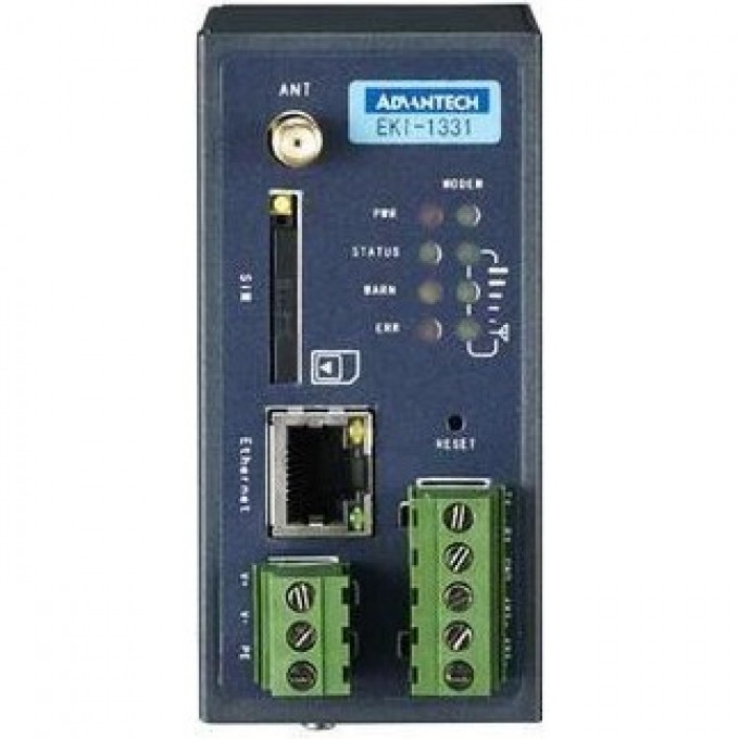 Модуль шлюза данных ADVANTECH Серия EKI с 1xEthernet, 1xRS-232/485, 3G/2G, Modbus TCP/RTU EKI-1331-AE