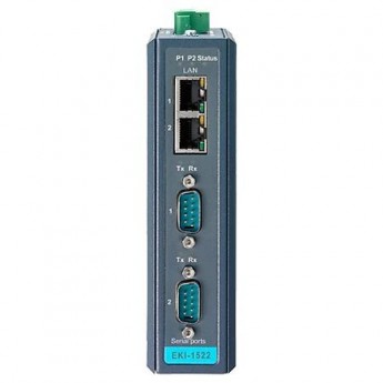 Преобразователь Ethernet ADVANTECH Серия EKI 2 порта RS-232/422/485 2 порта 10/100M EKI-1522I-BE