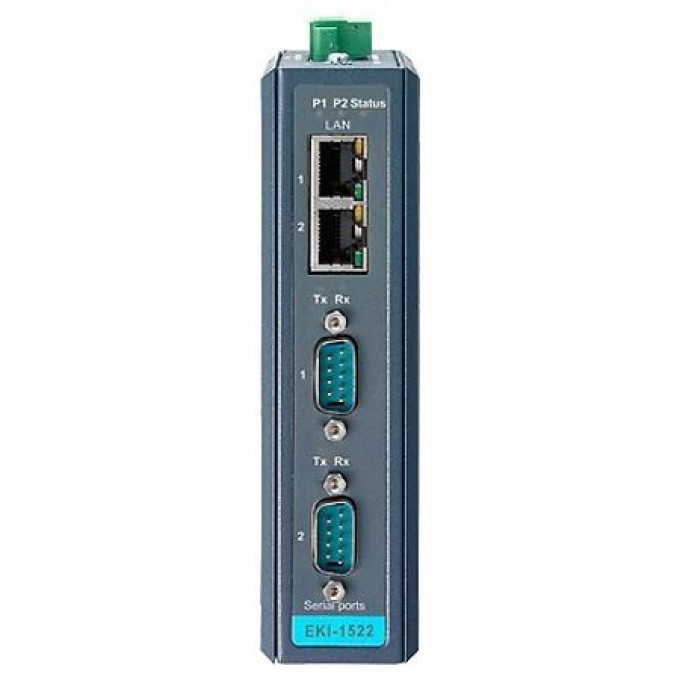 Преобразователь Ethernet ADVANTECH Серия EKI 2 порта RS-232/422/485 2 порта 10/100M EKI-1522I-BE