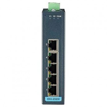 Коммутатор Ethernet ADVANTECH Серия EKI 5 портов 10/100 Мбит/с EKI-2525I-BE