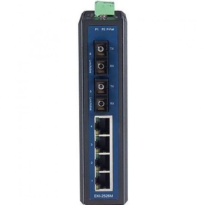 Промышленный коммутатор Ethernet ADVANTECH Серия EKI 6 портов EKI-2526M-ST-AE
