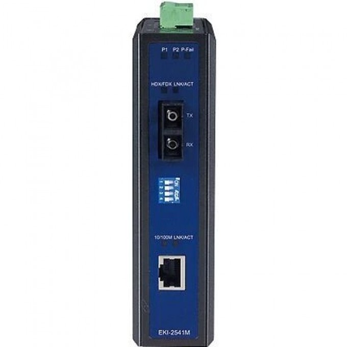Медиаконвертер Ethernet ADVANTECH Серия EKI для монтажа на DIN-рейку и стену EKI-2541M-AE