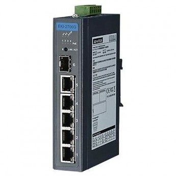 PoE-коммутатор ADVANTECH EKI Серия с 5x RJ-45 и 1x SFP Gigabit Ethernet портами EKI-2706G-1GFP-AE