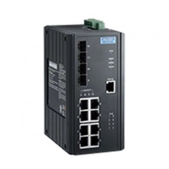 Неуправляемый коммутатор Gigabit Ethernet ADVANTECH EKI Серия с 8 портами PoE+ и 4 SFP портами EKI-2712G-4FPI-AE