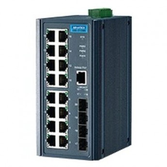 Неуправляемый коммутатор Ethernet ADVANTECH Серия EKI 20 портов 16xRJ45 4xSFP EKI-2720G-4FI-AE