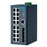 Неуправляемый коммутатор Ethernet ADVANTECH Серия EKI 20 портов 16xRJ45 4xSFP EKI-2720G-4FI-AE