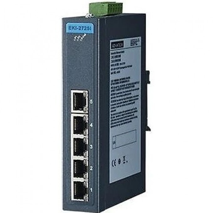 Промышленный коммутатор Ethernet ADVANTECH Серия EKI 5 портов 10/100/1000 Мбит/с EKI-2725I-CE