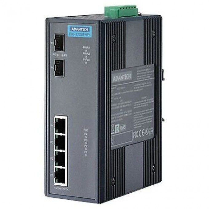 PoE-коммутатор ADVANTECH Серия EKI 6 портов EKI-2726FHPI-AE
