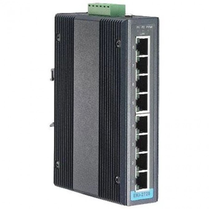 Неуправляемый коммутатор Ethernet ADVANTECH Серия EKI 8 портов 10/100/1000 Мбит/с EKI-2728-CE