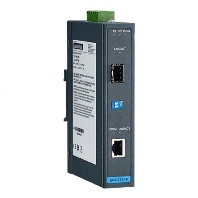 Конвертер интерфейса GbE в оптоволокно SFP ADVANTECH Серия EKI EKI-2741F-BE