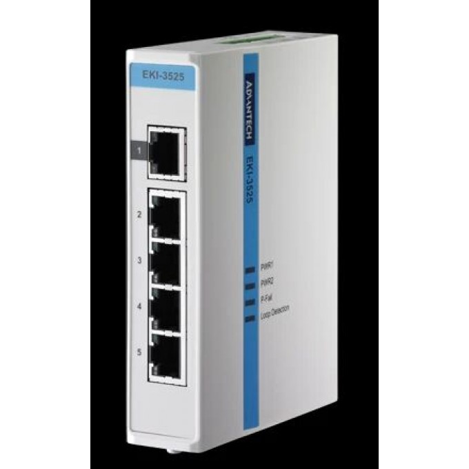 Коммутатор Ethernet ADVANTECH Серия EKI 5 портов EKI-3525-AE