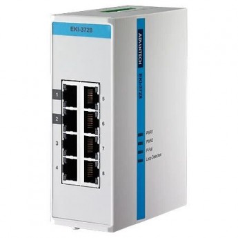 Коммутатор Ethernet 8 портов ADVANTECH Серия EKI EKI-3728-AE