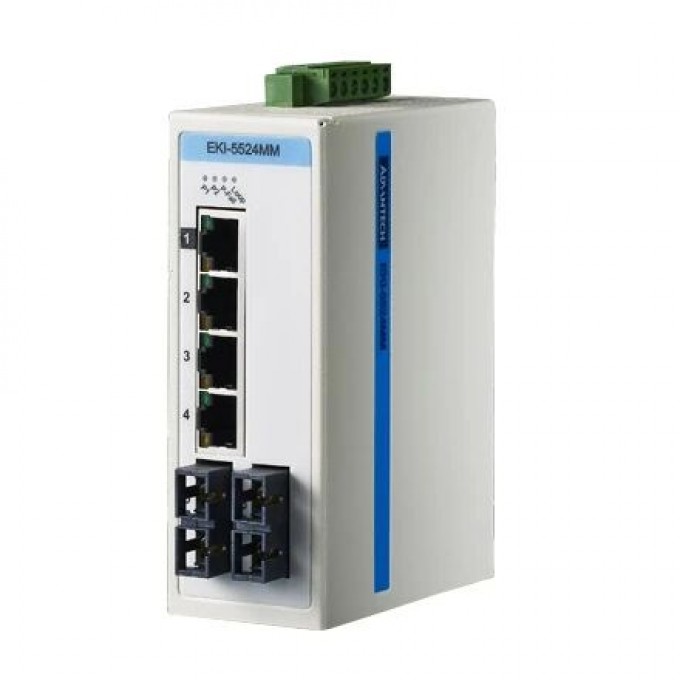 Неуправляемый коммутатор Ethernet ADVANTECH Серия EKI 6 портов EKI-5524MMI