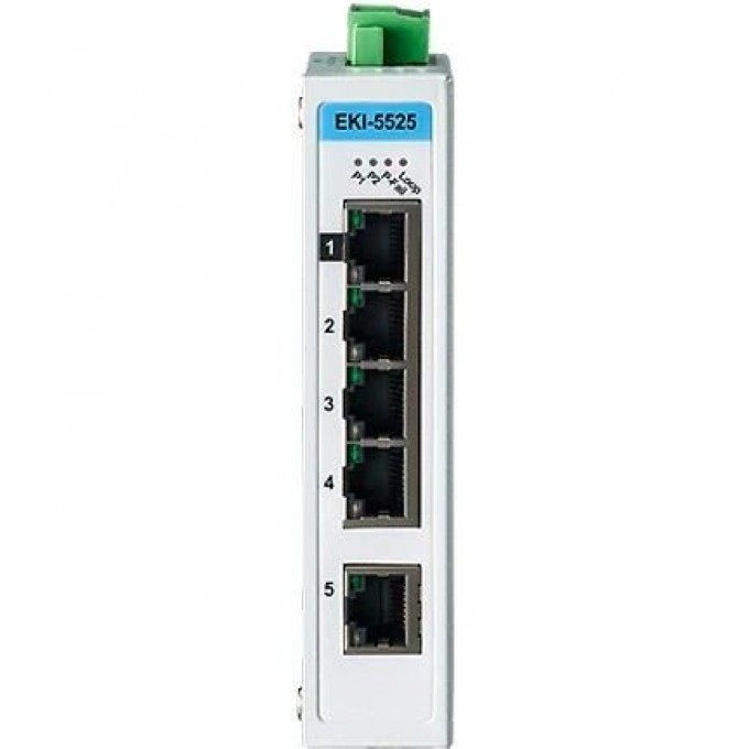 Промышленный коммутатор Ethernet ADVANTECH Серия EKI 5 портов 10/100 Мбит/с EKI-5525I-AE