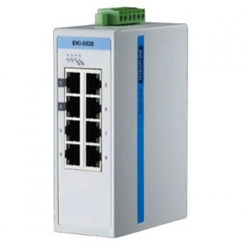 Коммутатор Ethernet ADVANTECH Серия EKI 8 портов 10/100 Мбит/с управляемый EKI-5528-AE
