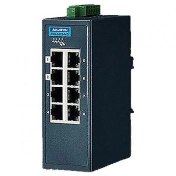 Промышленный управляемый коммутатор Ethernet ADVANTECH Серия EKI 8 портов 10/100 Мбит/с EKI-5528-MB-AE