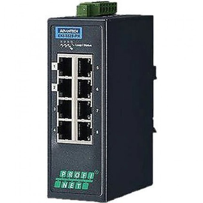 Управляемый Ethernet коммутатор ADVANTECH EKI Серия EKI-5528 с 8 портами 10/100 Мбит/с PROFINET EKI-5528-PN-AE