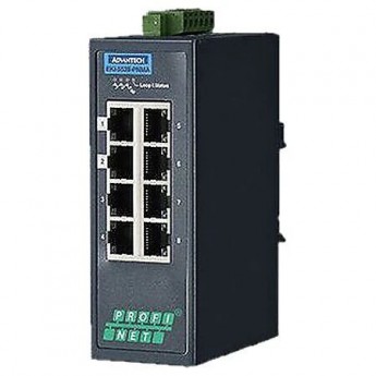 Управляемый коммутатор Ethernet ADVANTECH EKI Серия EKI-5528 с 8 портами 10/100 Мбит/с PROFINET EKI-5528-PNMA-AE
