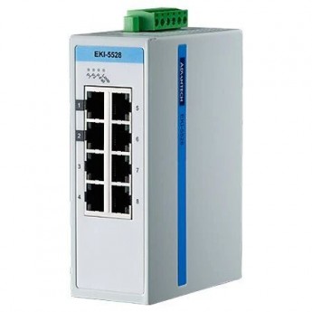 Промышленный коммутатор Ethernet ADVANTECH Серия EKI 8 портов 10/100 Мбит/с EKI-5528I-AE