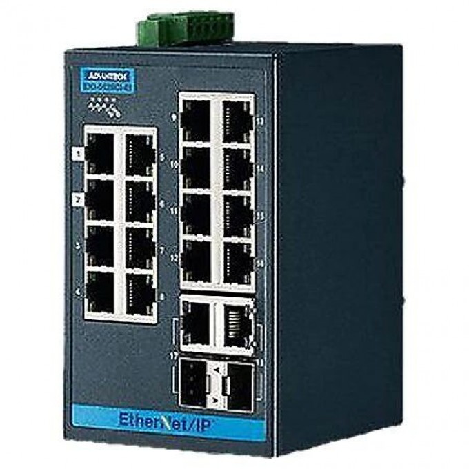 Управляемый промышленный коммутатор ADVANTECH ProView 18 портов EKI-5626CI-EI-AE