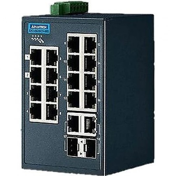 Управляемый промышленный коммутатор Ethernet ADVANTECH EKI-5626CI-MB , 18 портов, DIN-рейка/стена EKI-5626CI-MB-AE