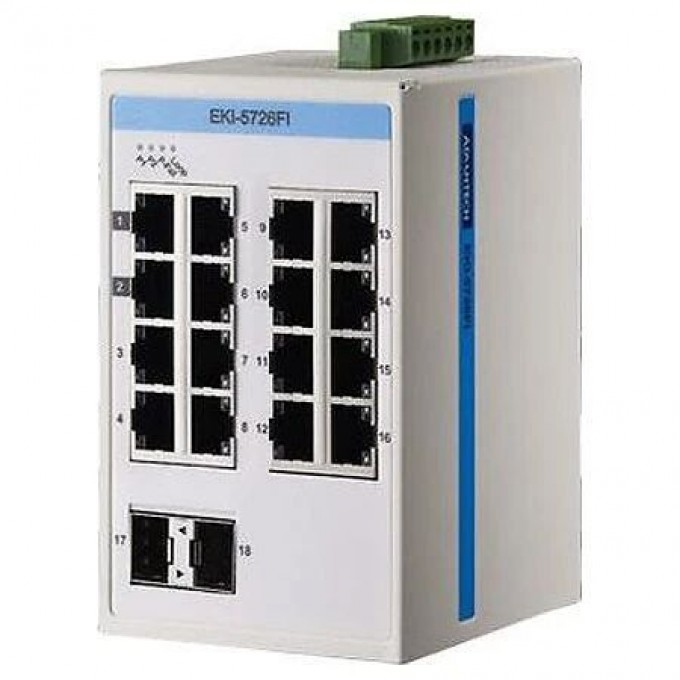 Промышленный коммутатор ADVANTECH ProView 16xRJ45 2xSFP EKI-5726FI-AE