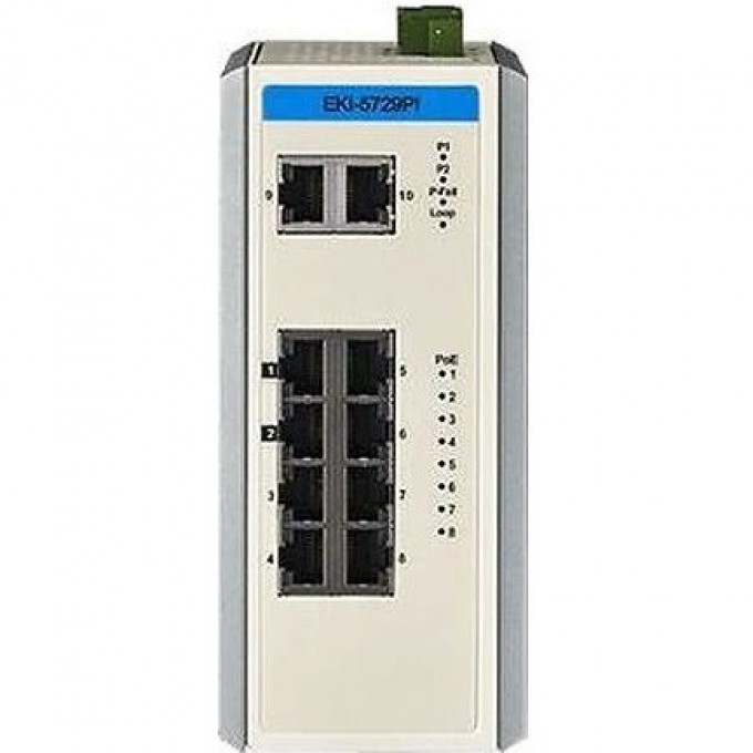 PoE-коммутатор ADVANTECH Серия EKI неуправляемый 8xRJ-45 2xSFP IP30 EKI-5729PI-AE