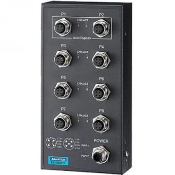 Промышленный коммутатор ADVANTECH Серия EKI 8 портов 10/100 Мбит/с EKI-6528TPI-AE