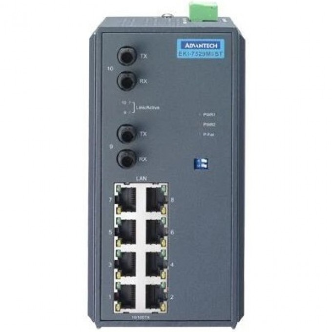 Промышленный коммутатор Ethernet ADVANTECH Серия EKI 10 портов EKI-7529MI/ST-AE