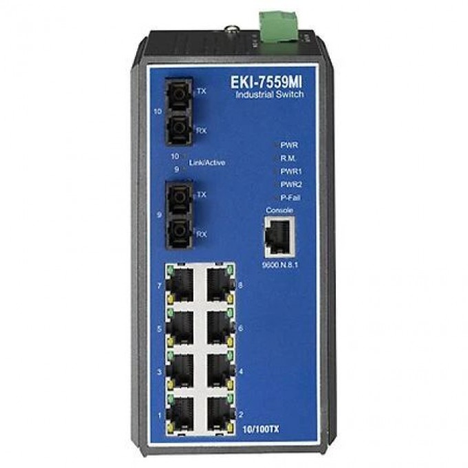 Управляемый коммутатор Ethernet ADVANTECH Серия EKI 10 портов 10/100 Мбит/с EKI-7559MI-AE