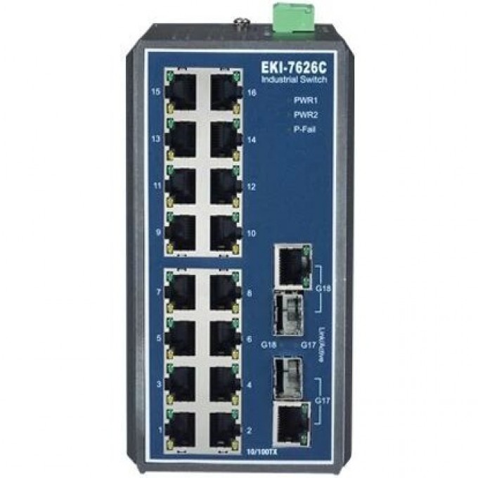 Коммутатор Ethernet ADVANTECH Серия EKI 18 портов EKI-7626C-AE