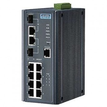 PoE-коммутатор ADVANTECH EKI Серия EKI-7710E-2CP-AE управляемый 10 портов
