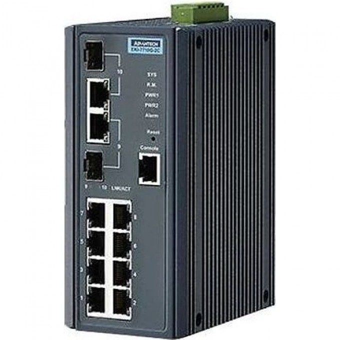 Управляемый коммутатор Ethernet ADVANTECH EKI Серия 10 портов Gigabit IP30 EKI-7710G-2C-AE