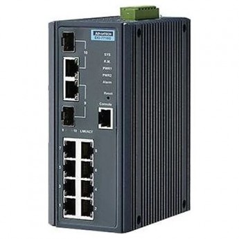 Управляемый коммутатор Ethernet ADVANTECH EKI Серия 10 портов EKI-7710G-2CI-AE