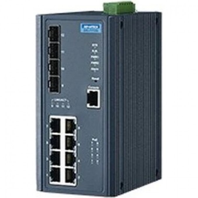 Промышленный коммутатор Ethernet ADVANTECH Серия EKI 8 портов 10/100/1000 Мбит/с, 2 порта SFP Gigabit Ethernet EKI-7712G-2FV-AE