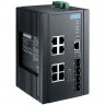 Управляемый коммутатор Ethernet ADVANTECH Серия EKI 8 портов PoE+ 4 порта SFP Gigabit EKI-7712G-4FMPI-AE